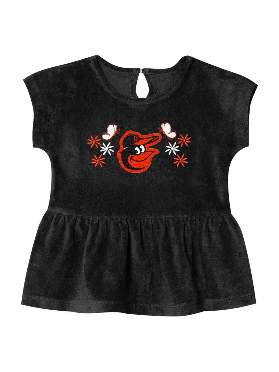 Комплект из футболки и шорт с вышивкой Baltimore Orioles Hop Base Outerstuff — изображение 2 из 5, черный