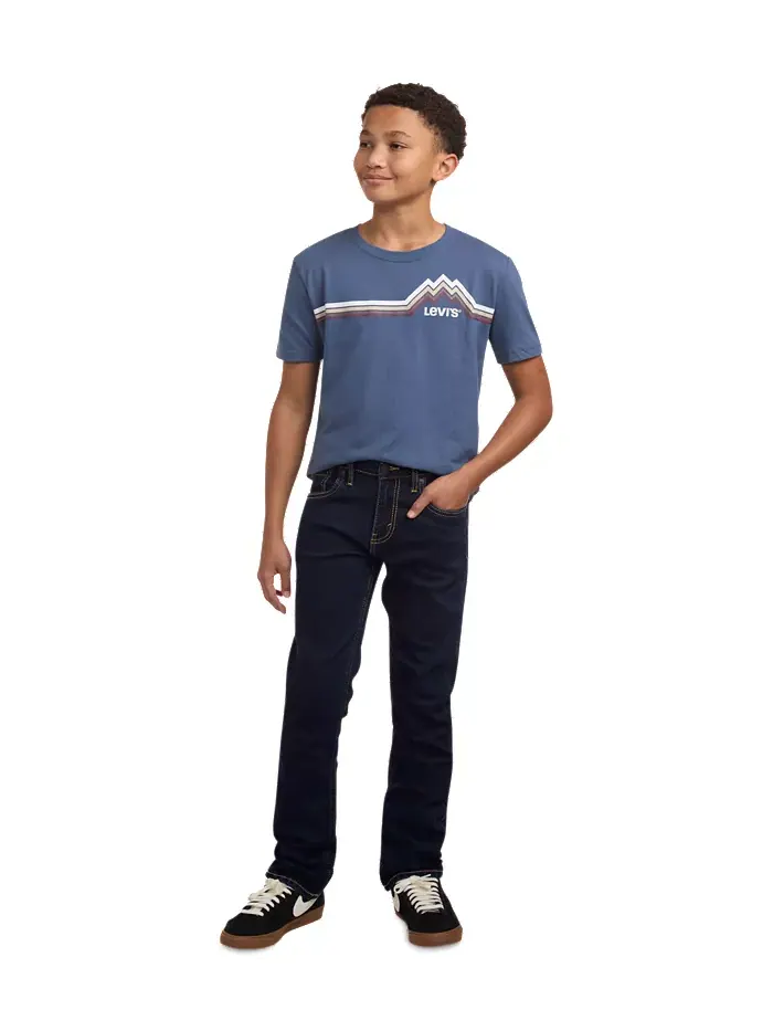 Джинсы Big Boys 511 Slim Fit Stretch Performance Levi's — изображение 2 из 8, белый