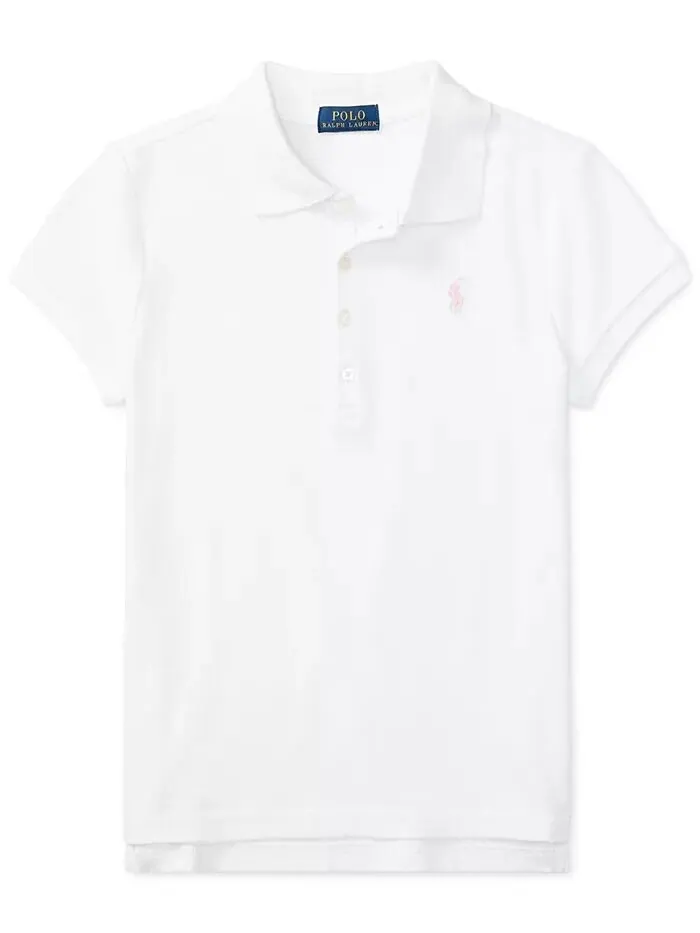 Рубашка-поло из эластичной хлопковой сетки для больших девочек Polo Ralph Lauren — 2
