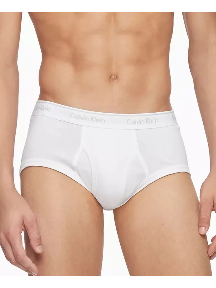 Комплект из 3 классических хлопковых трусов для мужчин Calvin Klein — изображение 2 из 4, белый