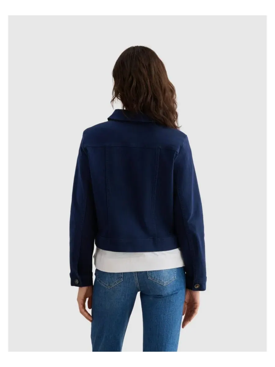 Женская укороченная джинсовая куртка Selborne Boxy Hobbs London — изображение 4 из 8, синий