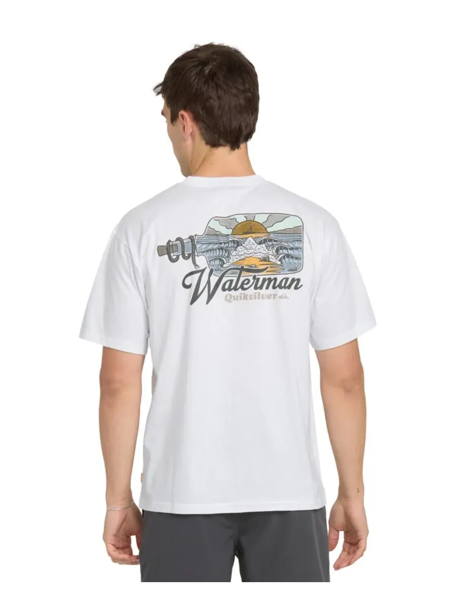 Мужская футболка Quiksilver с коротким рукавом "Bottle Life" Quiksilver Waterman — изображение 1 из 3, белый