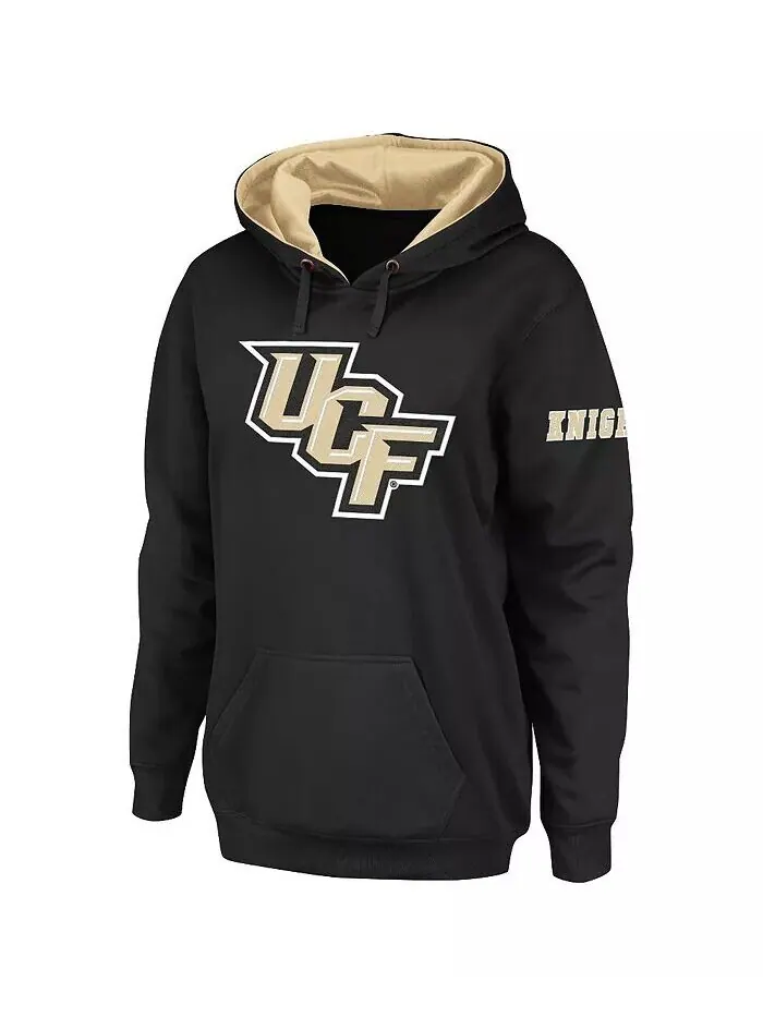 Женский черный пуловер с капюшоном UCF Knights с большим логотипом Stadium Athletic — изображение 3 из 3