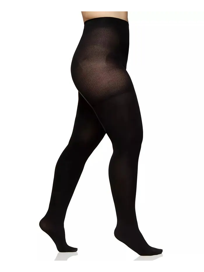Женские колготки Easy-On Queen Plus Size Max Coverage 5036 Berkshire — черный