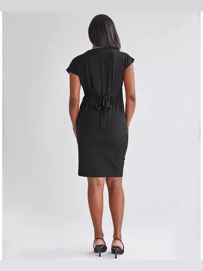 Maternity Angel Юбка прямого кроя из ткани понте ANGEL MATERNITY — изображение 3 из 3, черный