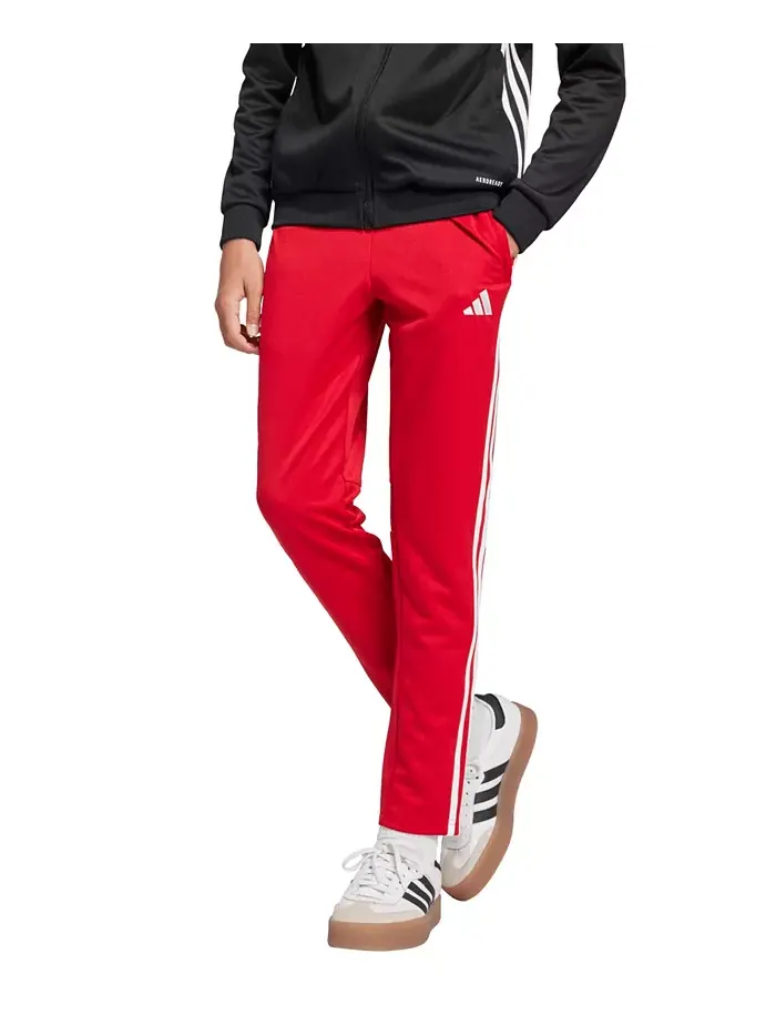Брюки для тренировок Tiro 25 Essentials для мальчиков старшего возраста adidas — изображение 1 из 4, красный белый