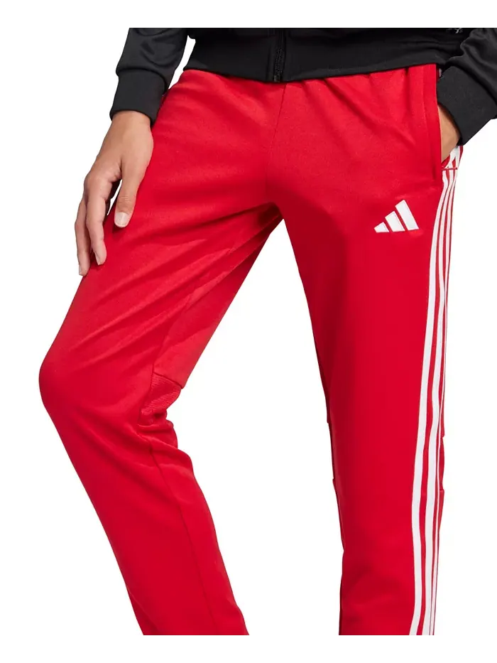 Брюки для тренировок Tiro 25 Essentials для мальчиков старшего возраста adidas — изображение 3 из 4, красный белый