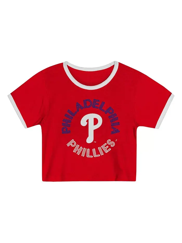 Детский комплект из 2 предметов Philadelphia Phillies Double Run: футболка и шорты — изображение 3 из 5, красный