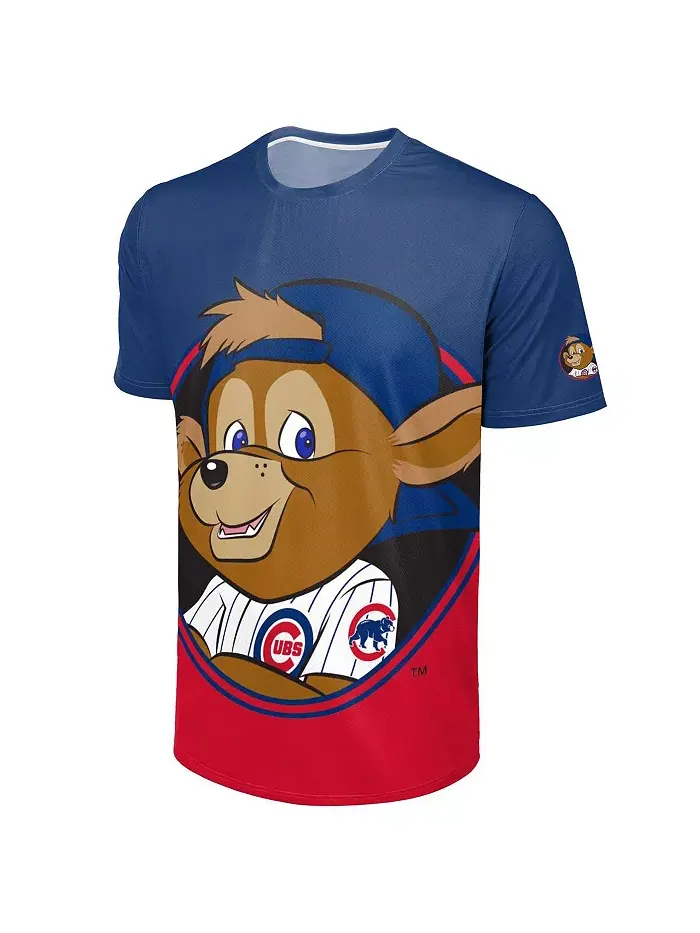 Мужская футболка Chicago Cubs с большим логотипом талисмана — изображение 2 из 5, красный
