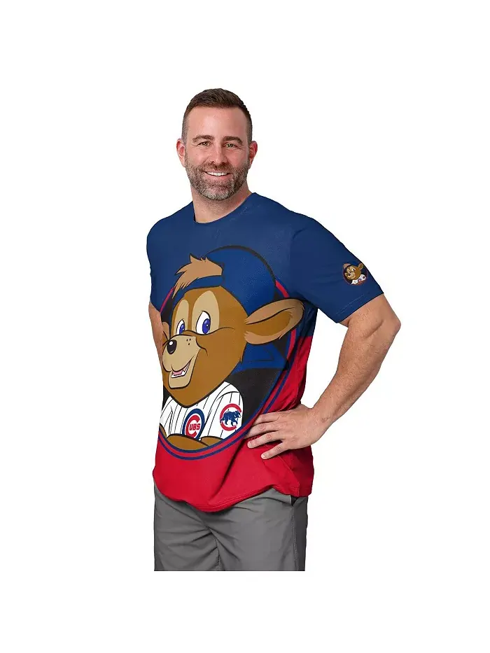 Мужская футболка Chicago Cubs с большим логотипом талисмана — изображение 4 из 5, красный