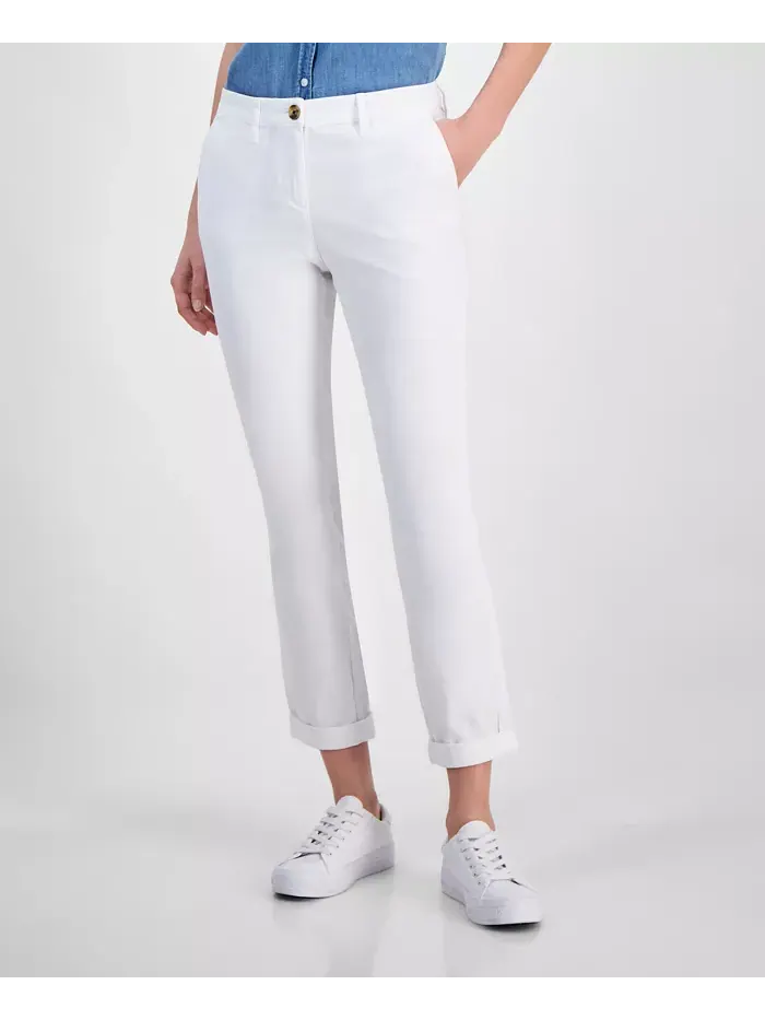 Женские брюки Montauk Solid с манжетами Nautica Jeans — изображение 3 из 4, яркий белый
