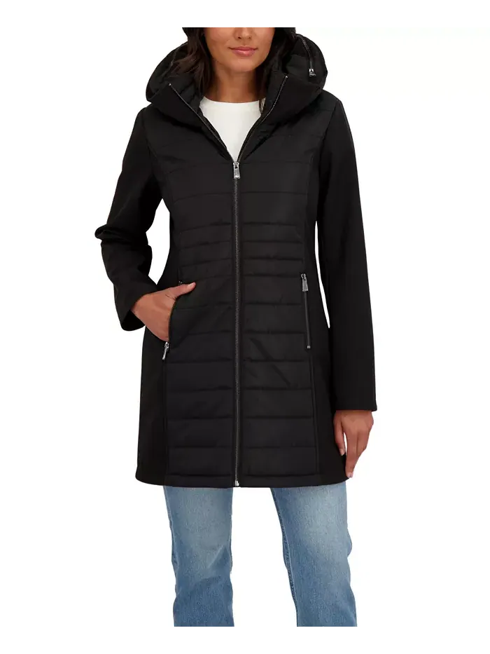 Женская куртка 3/4 Mix Media Softshell Sebby Collection — черный