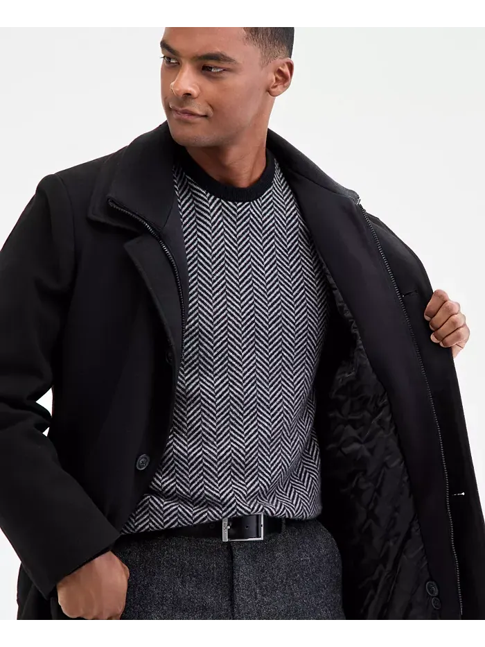 Мужское пальто Coleman классического кроя Calvin Klein — изображение 3 из 7, черный