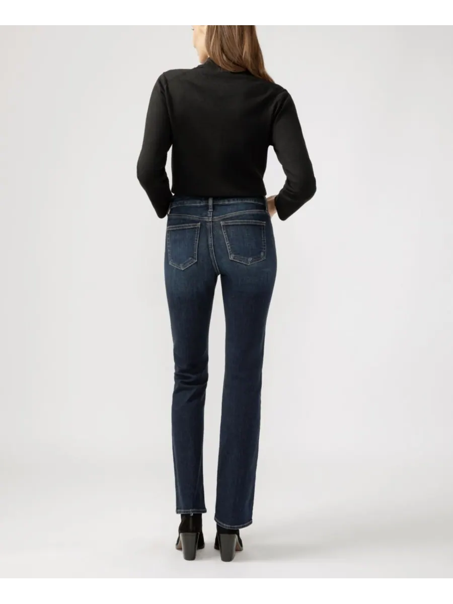Женские джинсы Suki Mid Rise Curvy Fit Slim Bootcut Silver Jeans Co — изображение 3 из 7, синий