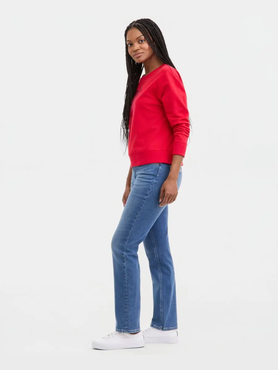 Женские прямые джинсы со средней посадкой Nautica Jeans — изображение 2 из 6, синий