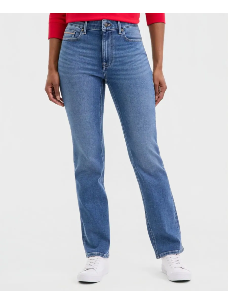 Женские прямые джинсы со средней посадкой Nautica Jeans — изображение 3 из 6, синий