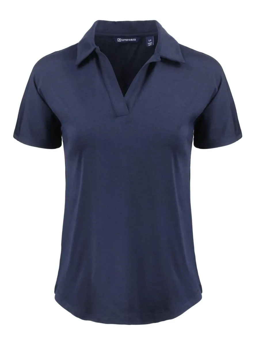 Женская рубашка-поло Coastline Epic Comfort из переработанной ткани "летучая мышь" Cutter & Buck — изображение 2 из 3