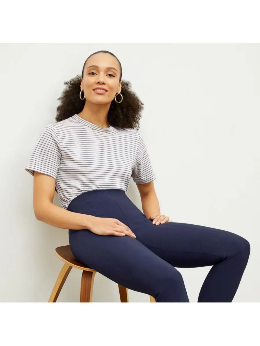 Женские брюки-клеш Foster Pant - Eco PowerStretch MMLaFleur — изображение 6 из 9, темный темно-синий