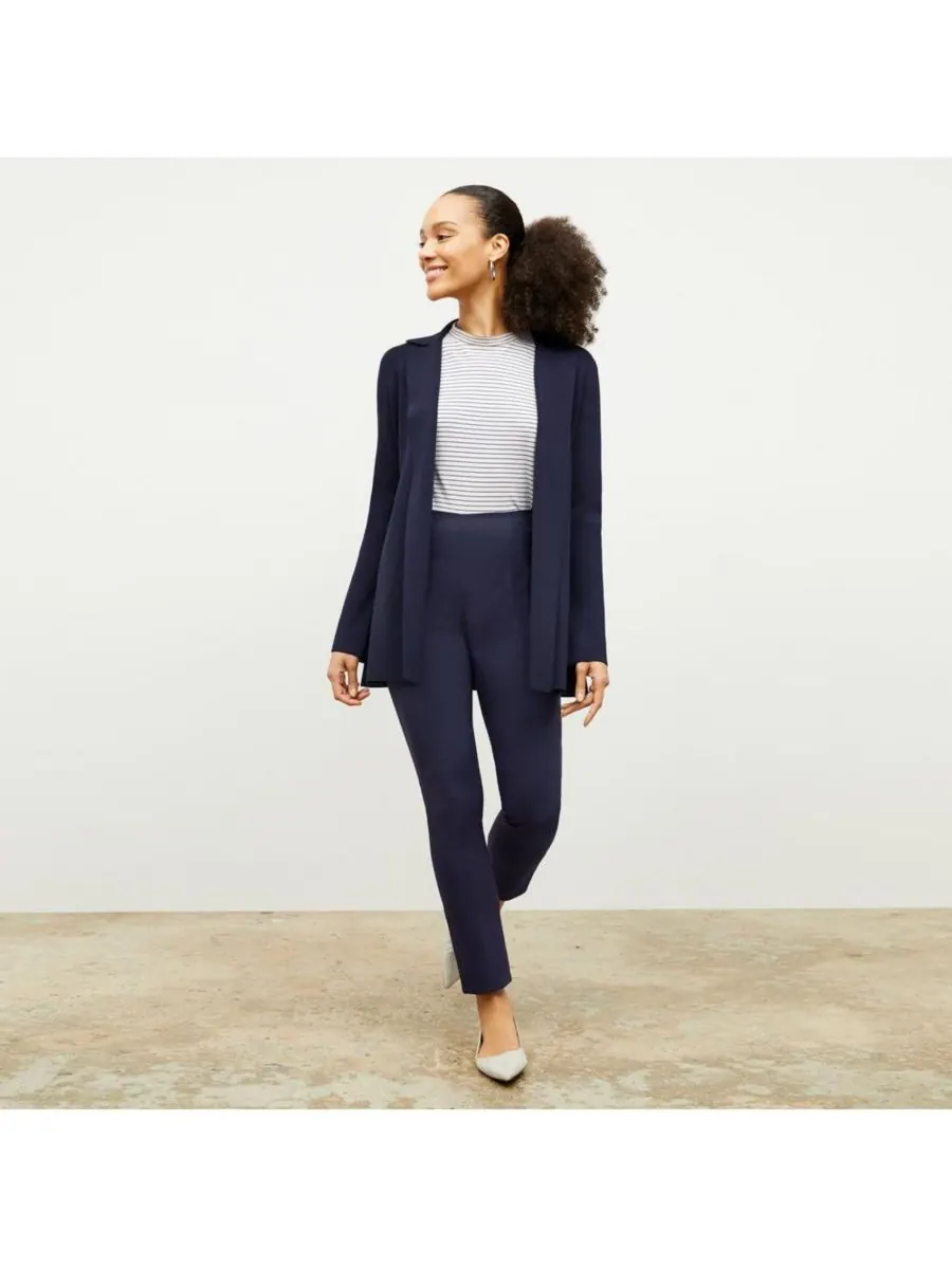 Женские брюки-клеш Foster Pant - Eco PowerStretch MMLaFleur — изображение 7 из 9, темный темно-синий