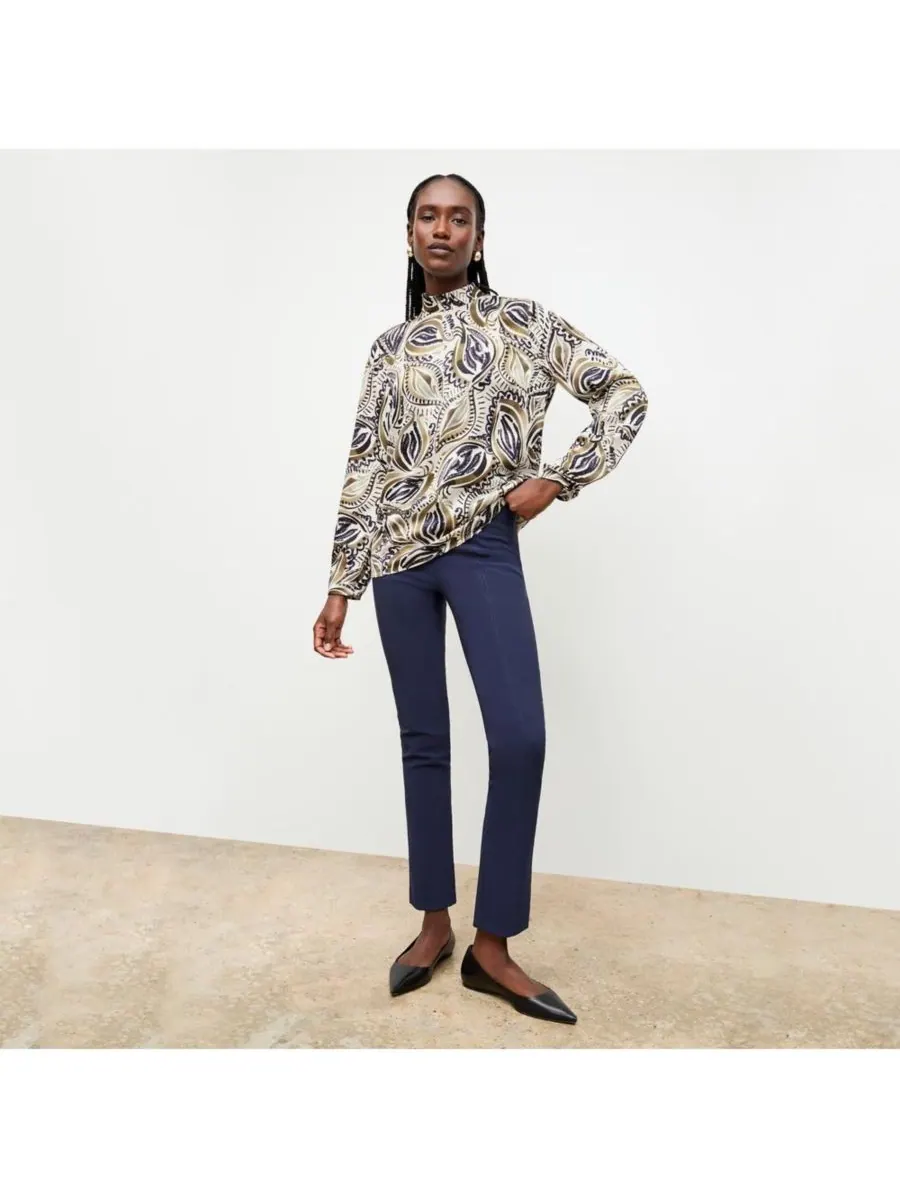Женские брюки-клеш Foster Pant - Eco PowerStretch MMLaFleur — изображение 9 из 9, темный темно-синий