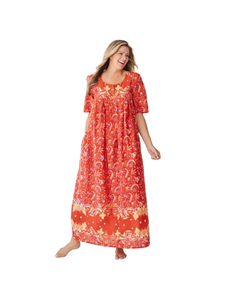 Женский велосипедный комбинезон с лямками Only Neccessities, Paprika folk floral — изображение 1 из 2