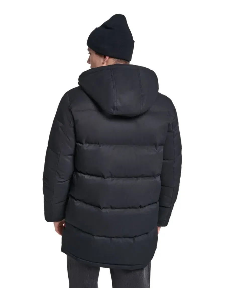 Мужская куртка-парка стеганая, классический крой, с капюшоном Levi's — изображение 6 из 7, черный