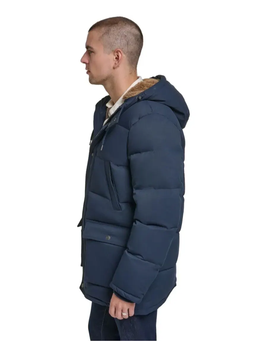 Мужская куртка-парка с утеплителем, классический крой Levi's — изображение 3 из 7, темно-синий