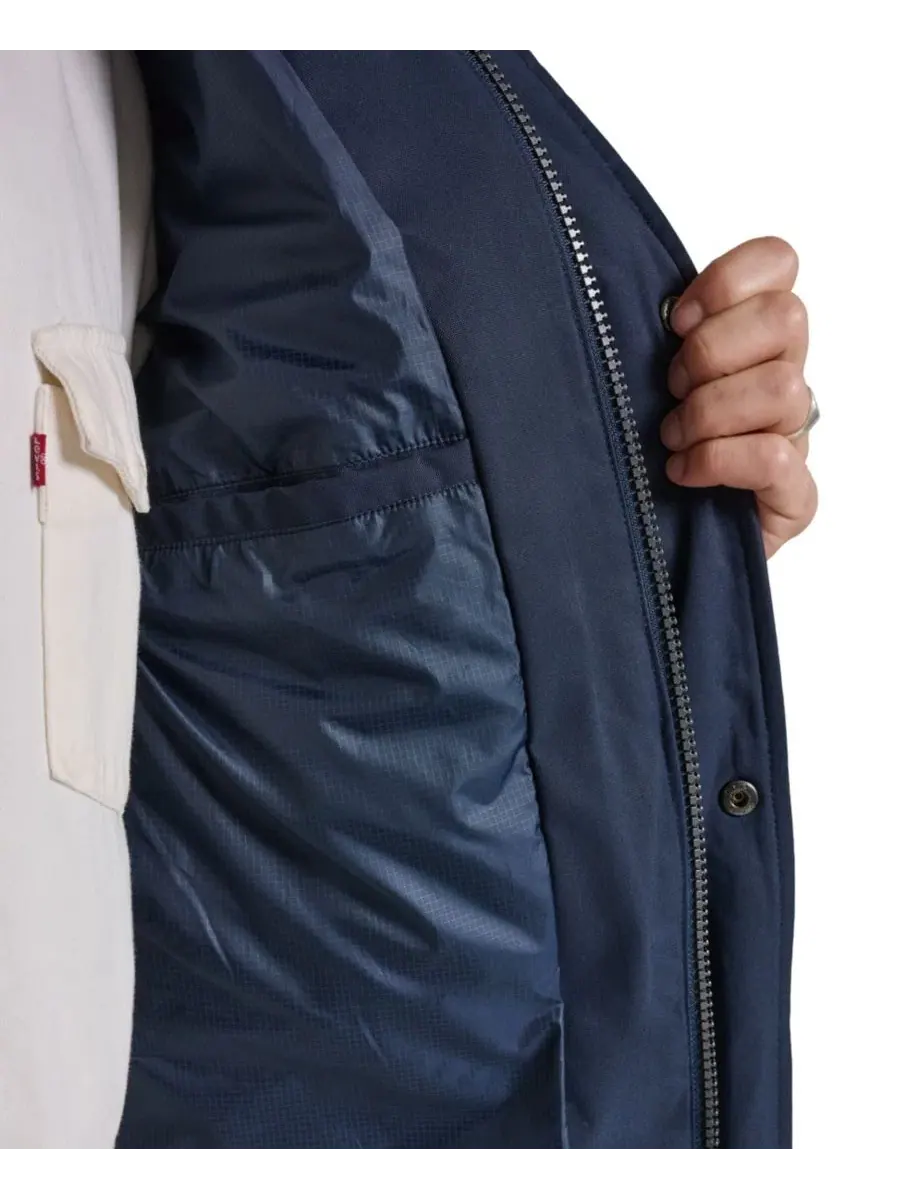 Мужская куртка-парка с утеплителем, классический крой Levi's — изображение 7 из 7, темно-синий