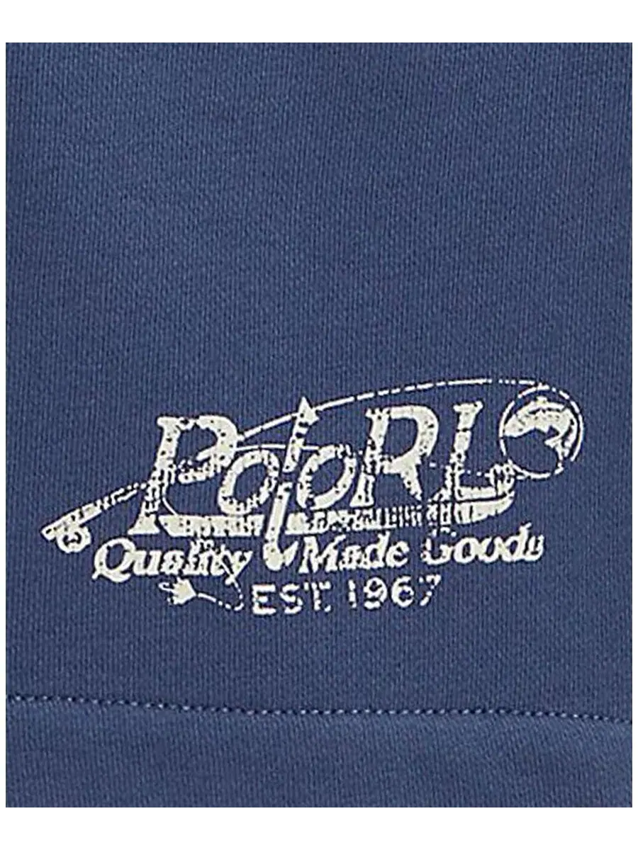 Шорты из французского футера с логотипом Polo Ralph Lauren — изображение 5 из 5, красный