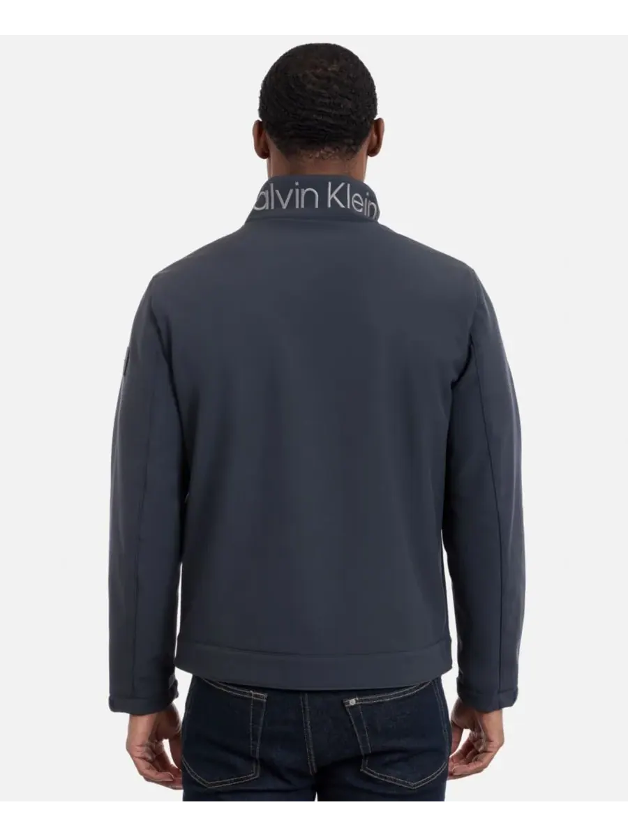 Мужская водоотталкивающая куртка из софтшелла Calvin Klein — изображение 5 из 9, железный