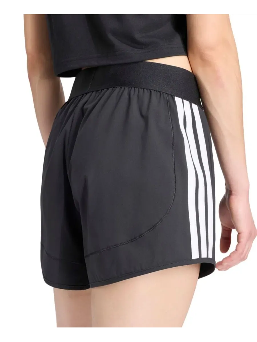 Шорты для тренировок с 3 полосками Pacer Workout Flex adidas — изображение 4 из 5, черный/белый