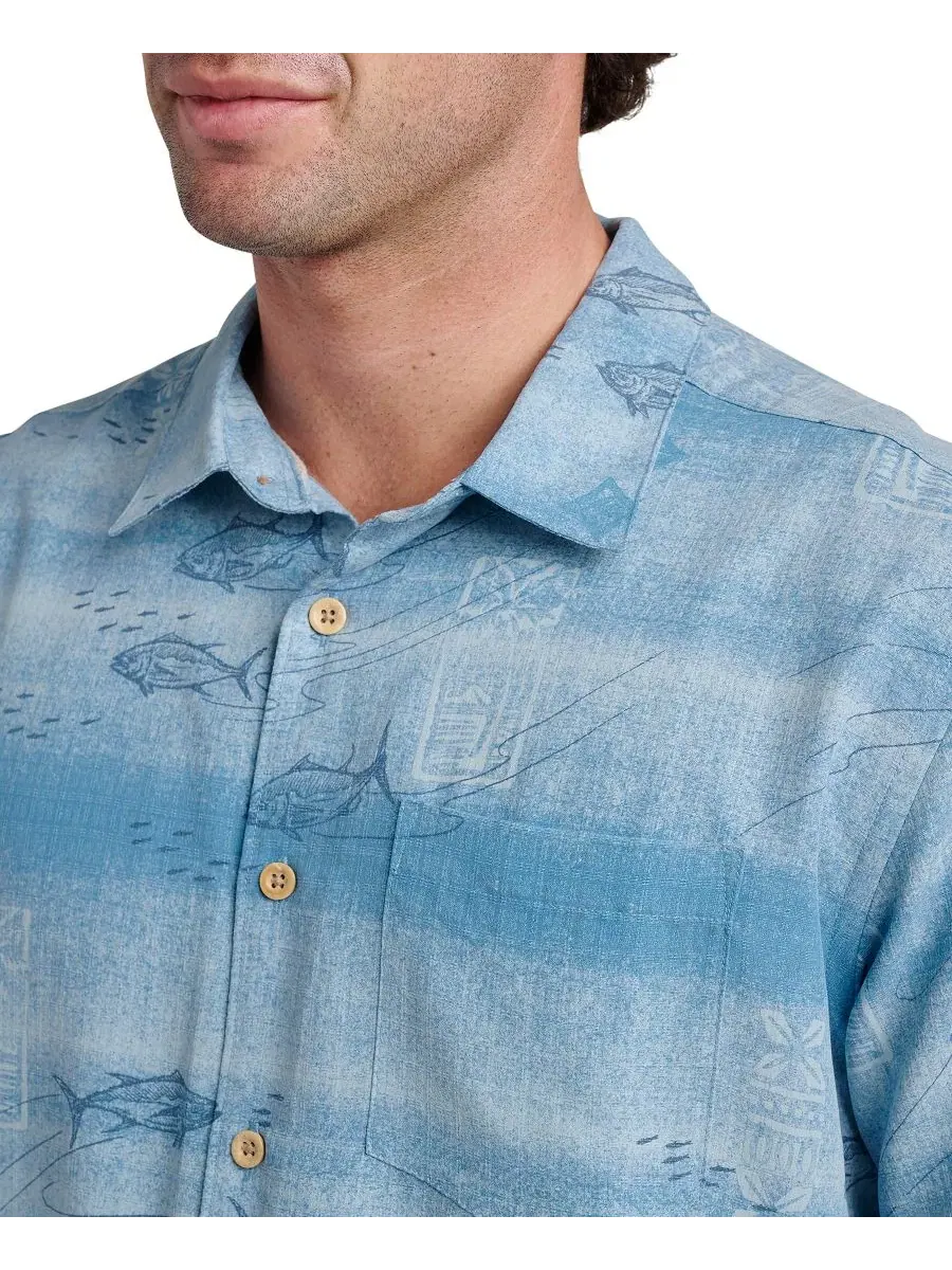Мужская футболка с коротким рукавом Quiksilver Go Fish Quiksilver Waterman — изображение 2 из 3, синий