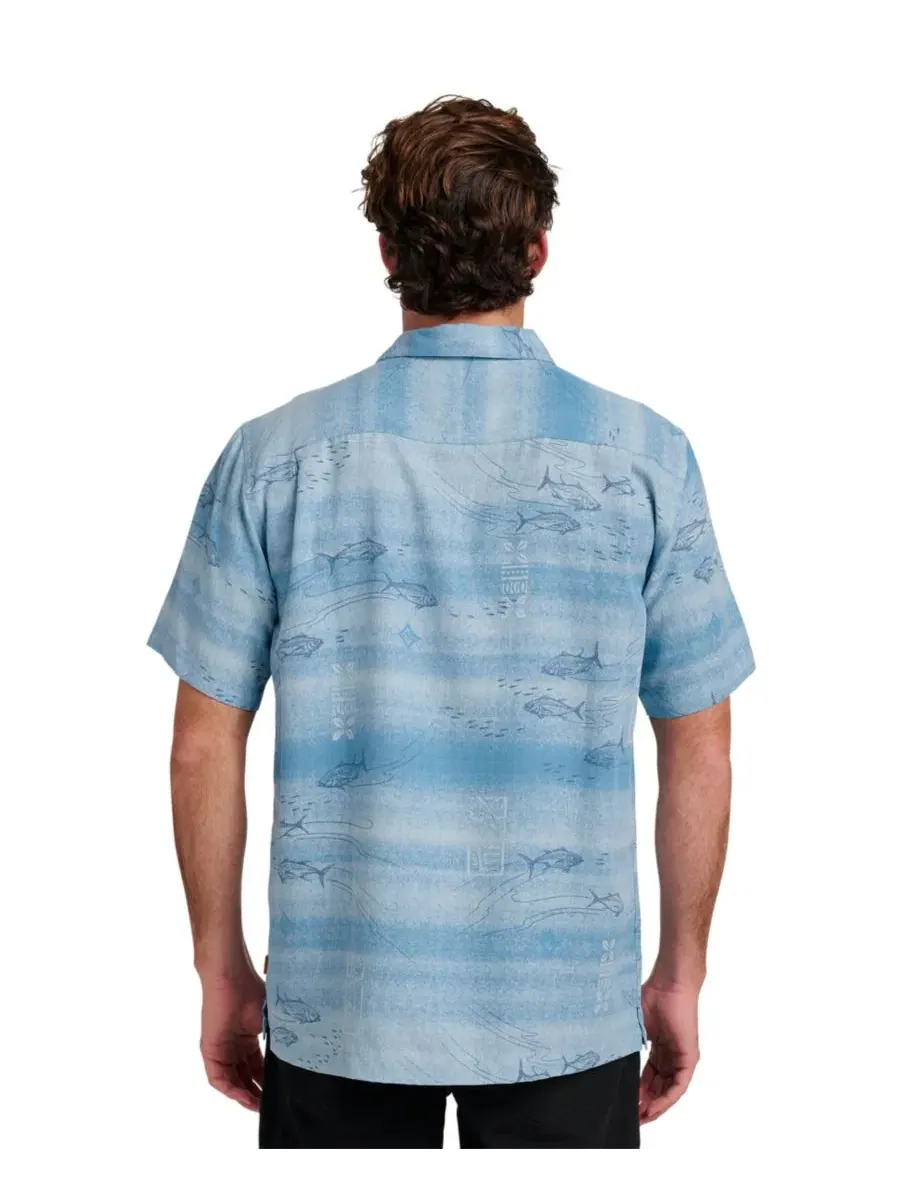Мужская футболка с коротким рукавом Quiksilver Go Fish Quiksilver Waterman — изображение 3 из 3, синий