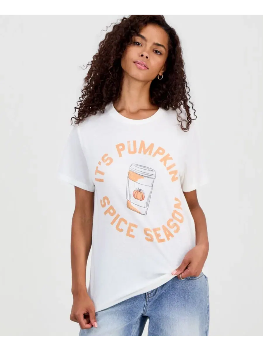 Футболка с графическим принтом Pumpkin Spice Grayson Threads, The Label — белый