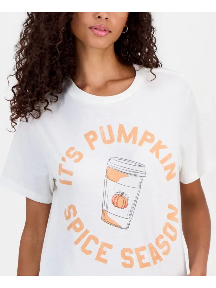 Футболка с графическим принтом Pumpkin Spice Grayson Threads, The Label — изображение 2 из 4, белый