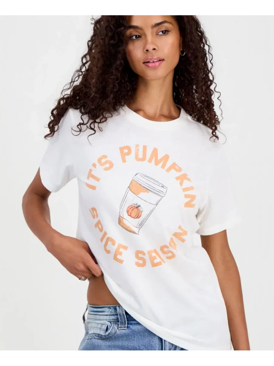 Футболка с графическим принтом Pumpkin Spice Grayson Threads, The Label — изображение 4 из 4, белый