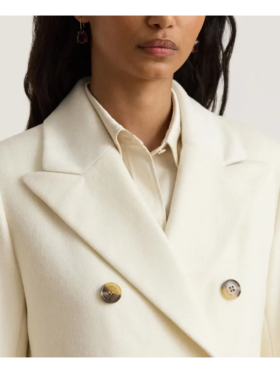 Пальто из шерстяной смеси с длинным рукавом, модель Women's Maxi Wool-Blend Coat Lauren Ralph Lauren — изображение 2 из 5