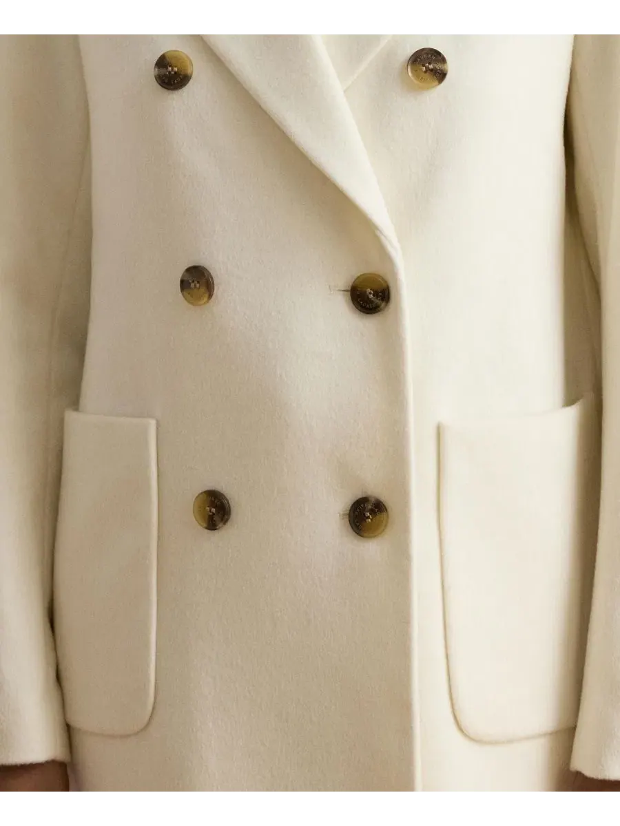 Пальто из шерстяной смеси с длинным рукавом, модель Women's Maxi Wool-Blend Coat Lauren Ralph Lauren — изображение 4 из 5