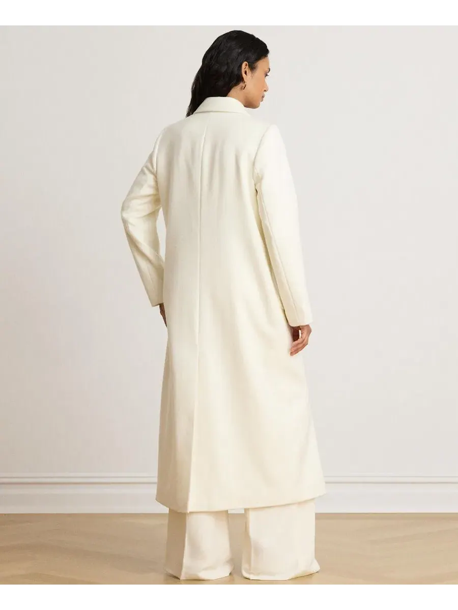 Пальто из шерстяной смеси с длинным рукавом, модель Women's Maxi Wool-Blend Coat Lauren Ralph Lauren — изображение 5 из 5