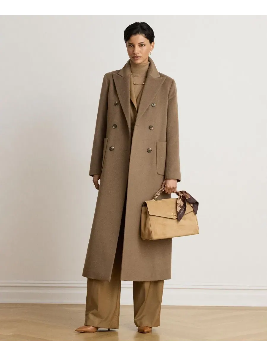 Пальто женское с длинным рукавом Lauren Ralph Lauren — изображение 2 из 5, трюфель