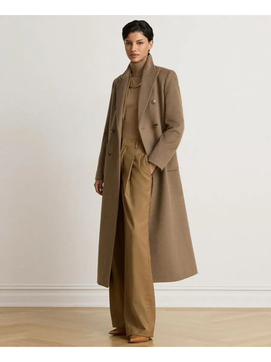 Пальто женское с длинным рукавом Lauren Ralph Lauren — изображение 3 из 5, трюфель