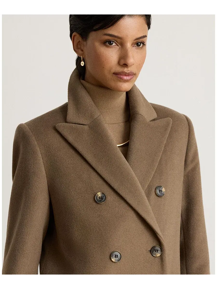 Пальто женское с длинным рукавом Lauren Ralph Lauren — изображение 4 из 5, трюфель