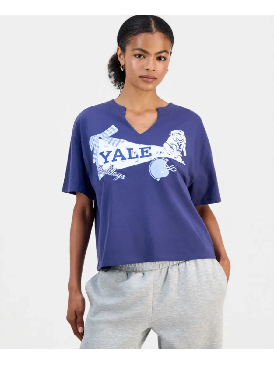 Футболка с принтом Yale Grayson Threads, The Label — синий