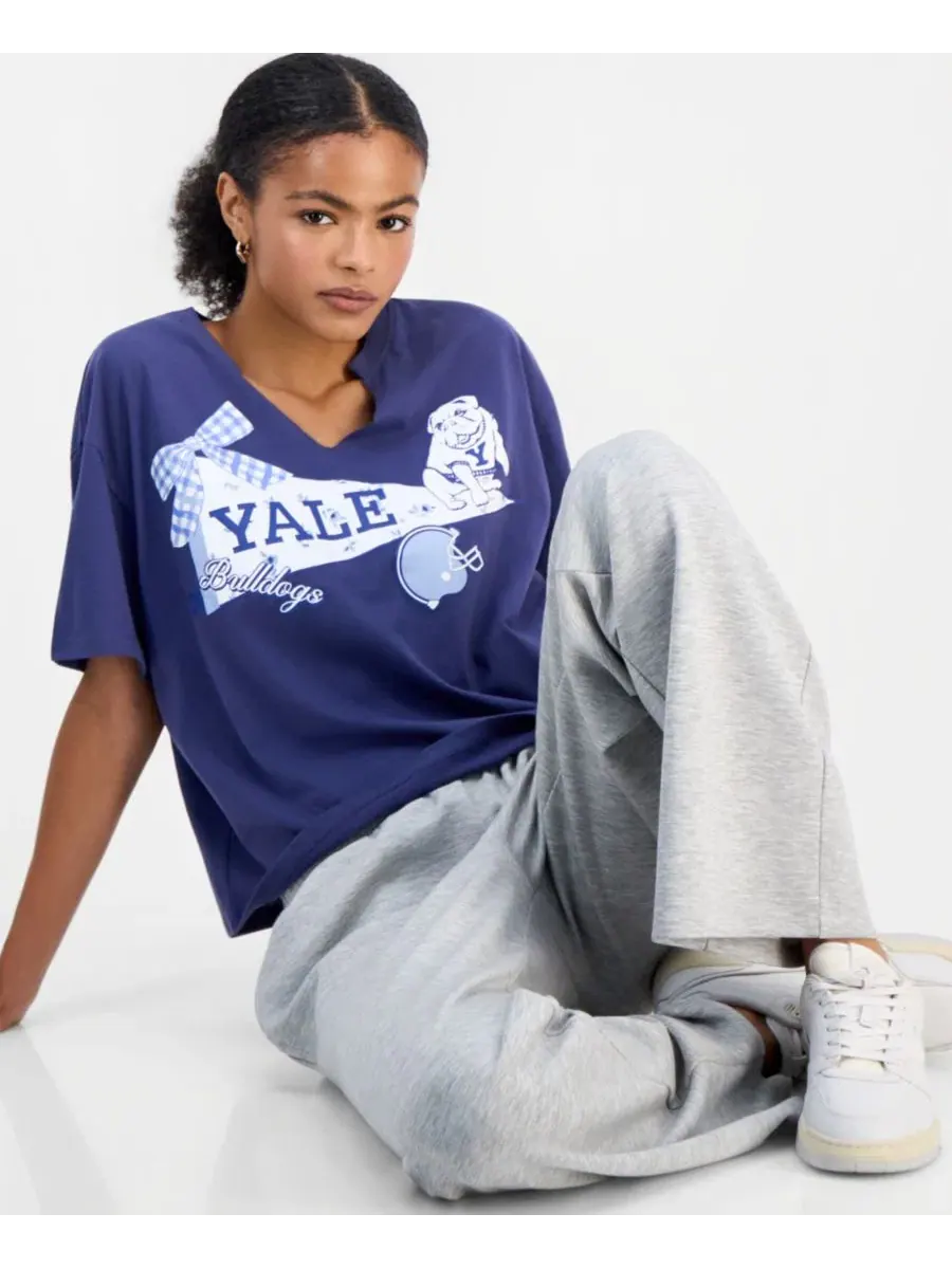 Футболка с принтом Yale Grayson Threads, The Label — изображение 4 из 4, синий