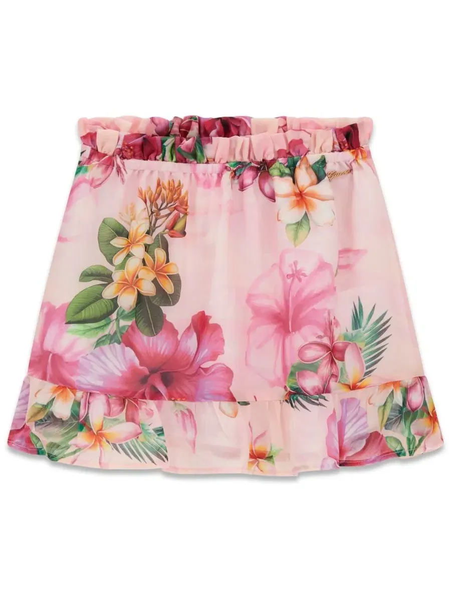 Расклешенная юбка из шифона для девочек 7-16 лет Guess