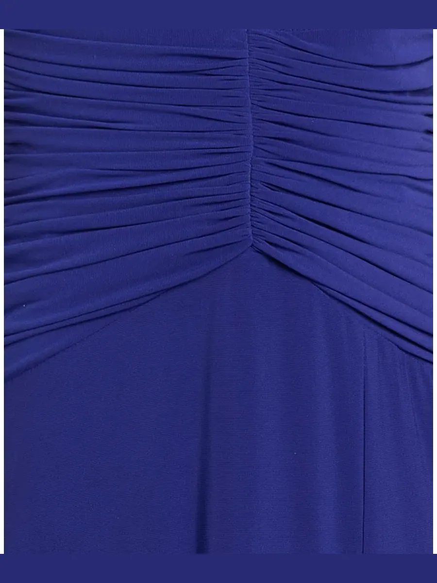 Длинное платье для девочек-подростков с присборенной талией и воротником-халтером Morgan & Company — изображение 5 из 5