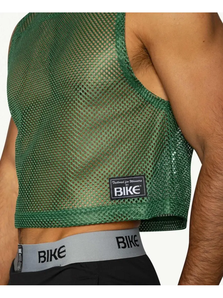 Мужская тренировочная майка без рукавов Bike Athletic — изображение 5 из 6, зеленый