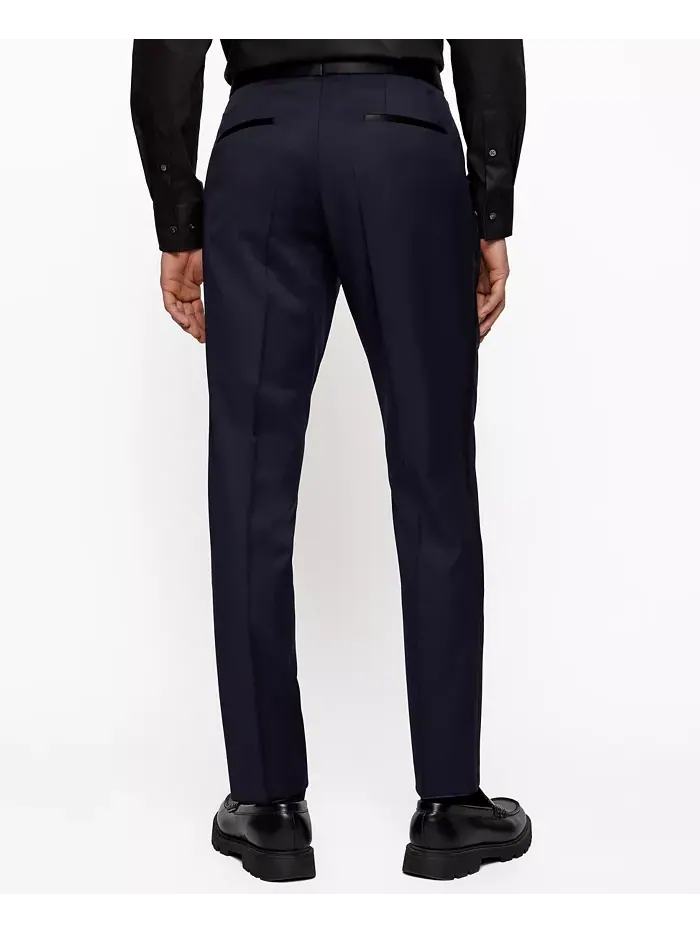 Мужские классические брюки Slim-Fit для смокинга Hugo Boss — 2