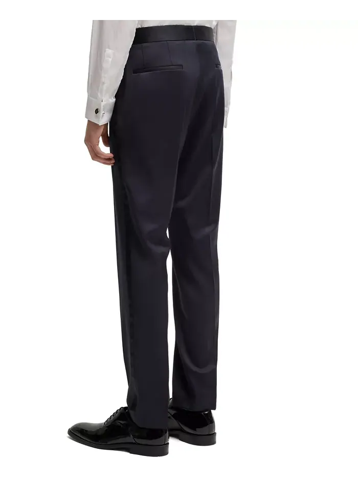 Мужские классические брюки Slim-Fit для смокинга Hugo Boss — 5