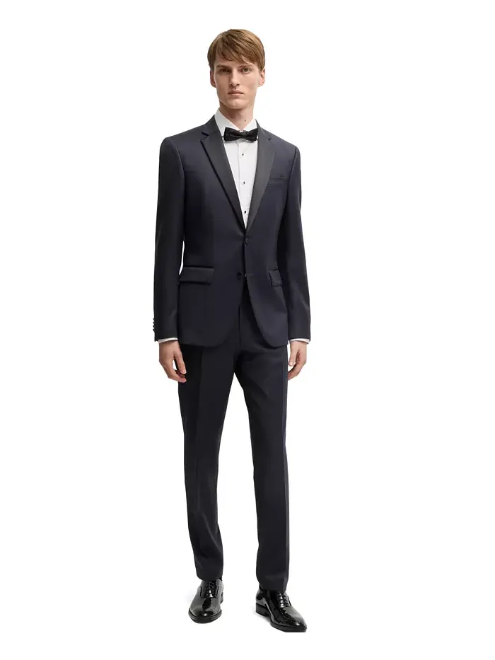 Мужские классические брюки Slim-Fit для смокинга Hugo Boss — 6